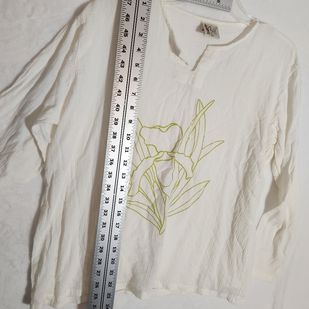 Rak Off-White V-Neck Full Sleeve Top XL - From Thailand - Picture 9 of 10